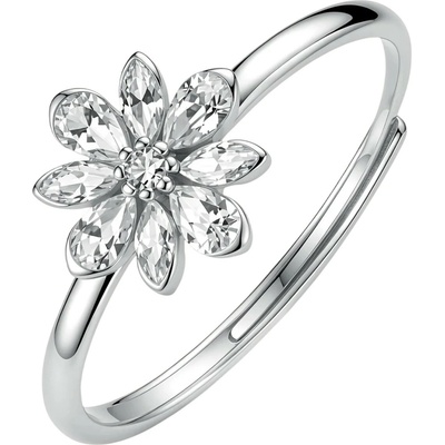 Brosway stříbrný prsten Květina Fancy Infinite White FIW195