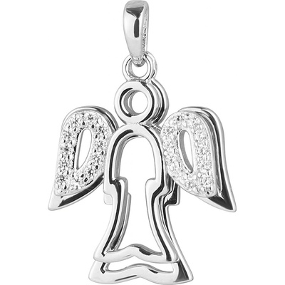 Pavona Stříbrný přívěsek dva andělé se zirkóny 14043.1 crystal