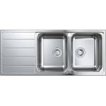 GROHE - Мивка K500 с автоматичен сифон, 116x50 cm, четкана неръждаема стомана 31588SD1 (31588SD1) Мивка за вграждане