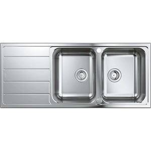 GROHE - Мивка K500 с автоматичен сифон, 116x50 cm, четкана неръждаема стомана 31588SD1 (31588SD1) Мивка за вграждане