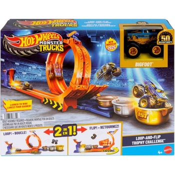 Hot Wheels Monster Trucks Loop and Flip Trophy Challenge