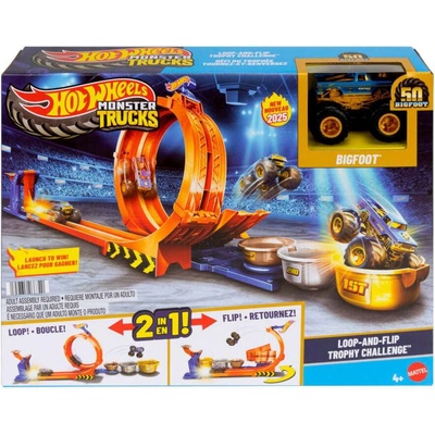 Hot Wheels Monster Trucks Loop and Flip Trophy Challenge