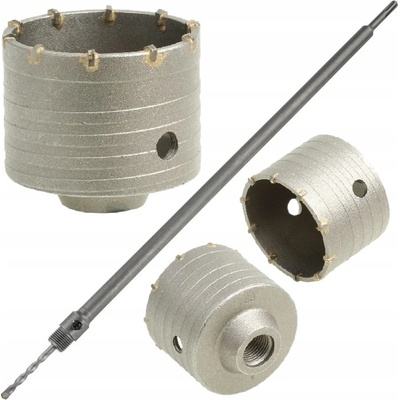 OTVORNÍK NA BETÓN 80 mm + ADAPTÉR SDS plus 600 mm FRÉZA ČIPKA ADAPTÉROM