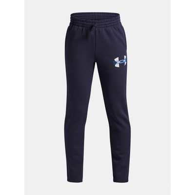 Under Armour UA Rival Flc Cblck Grphc Jgr-BLU Modrá