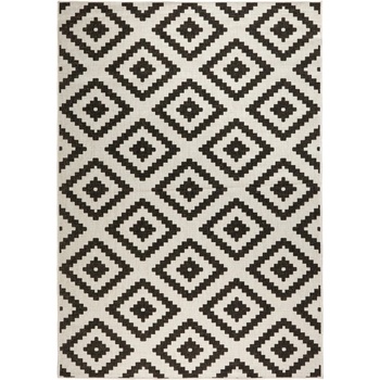 Hanse Home Черно-кремав килим за открито , 80 x 150 cm Malta - NORTHRUGS (103129-80x150)