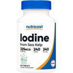 Nutricost Iodine 325 mcg | From Sea Kelp [240 капсули]