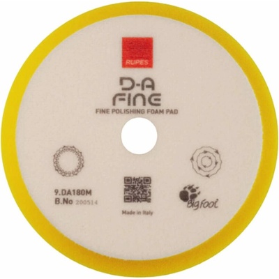 Rupes D-A Fine Foam Yellow 180 mm