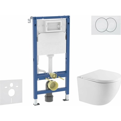Geberit Duofix s tlačidlom Delta SANI11CA31102