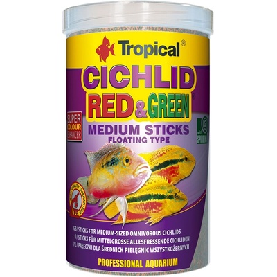Tropical Cichlid Red/Green Medium Sticks 1000мл