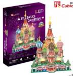 CubicFun Cubic Fun - Пъзел 3D St. Basil's Cathedral (Russia) 224ч. LED inside