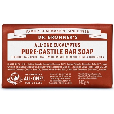 Dr. Bronner´s tuhé mýdlo Eukalyptus 140 g
