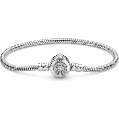 Pandora Luxusný strieborný náramok Moments 599046C01 18 cm
