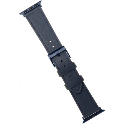 FIXED Leather Strap pre Apple Watch 42/44/45 mm modrý FIXLST-434-BL