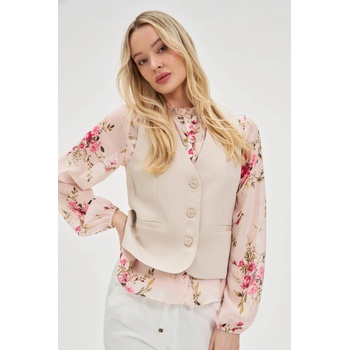 Moodo Елегантна бежова жилетка Moodo Moodo | Bezhov | ЖЕНИ | XS