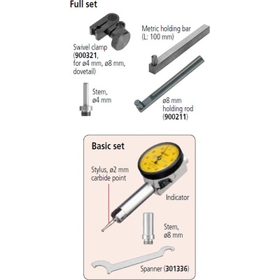 Mitutoyo Úchylkoměr číselníkový páčkový 1/0,01/4/8mm přepínací páčka mitu-513-515-10t