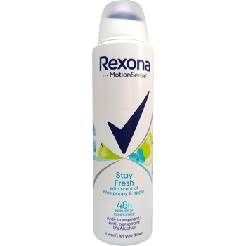 Rexona дезодорант дамски, Stay fresh, Blue poppy & Apple, 150мл