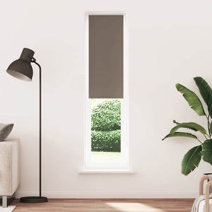 vidaXL Ролетна щора, затъмняваща, кафява, 50x210 см, ширина на плата 45, 7 см, полиестер (4011040)