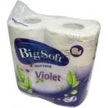 Big Soft Violet parfémovaný bílý 2-vrstvý 190 útržků 4 ks