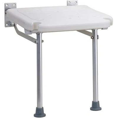 Bemeta Design HELP: Sklopné sprchové sedátko s nohou, hliník, plast bílý - 353125033