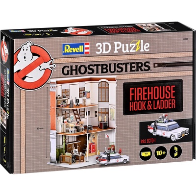 Revell 3D Пъзел Revell от 158 части - Пожарна станция, Ловци на духове (00223)