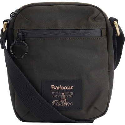 Barbour Field Waxed crossbody Bag Olive