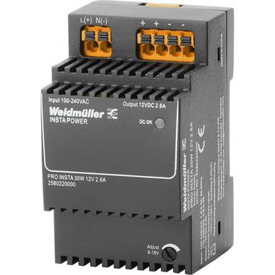 Weidmüller 2580220000 napájecí zdroj 12 V/DC 2.6 A 30 W Obsah 1 ks