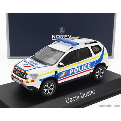 Norev Dacia Duster Police Nationale 2021 Bílá Modrá Žlutá 1:43