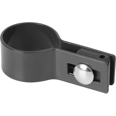 Objímka Strend Pro EUROSTANDARD, 38 mm, koncová, antracit, RAL7016, na okrúhly stĺpik