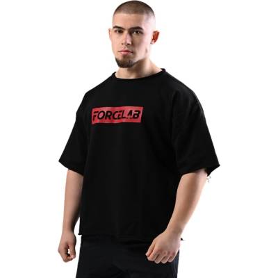 Forcelab T-Shirt Forcelab - Black with Red Logo Черен, XL