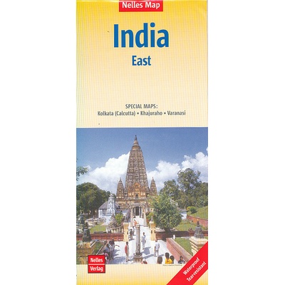 Nelles vydavatelství mapa India East (V Indie) 1:1,5 mil. voděodolná