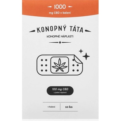 Konopný Táta CBD Náplasti 1000 mg CBD 10 ks – Zboží Dáma