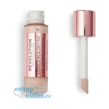 Makeup Revolution Conceal & Define krycí make-up F3 23 ml