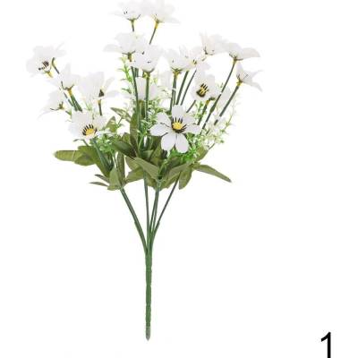 Kytica Margarétka, zeleň 33cm biela 240883B