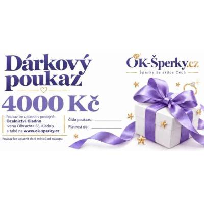 Dárkový poukaz 4000 Kč