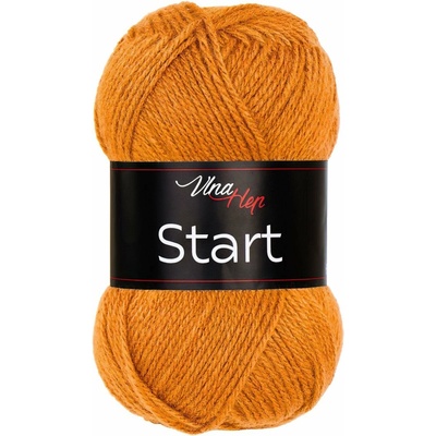 Pletací příze Vlna-Hep START 41050 tmavě hořčicová, klasická, 50g/150m
