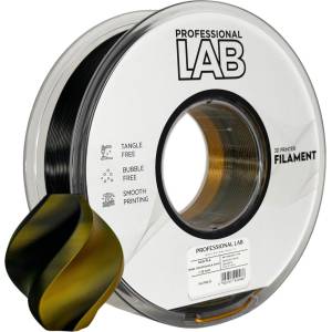 Professional Lab FG-P98-E1, 3D филамент, PLA Silk, 1, 75mm, 1000g, Многоцветен (Black, Gold) (FG-P98-E1)