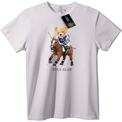 Тениска Polo Мечка Капитан - 7XL, Black