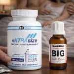  eXTRAsize за уголемяване на пениса 60капсули + Kапки за уголемяване на пениса Big Penis Drops