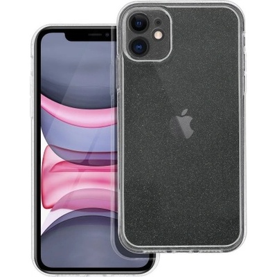 Apple Силиконов калъф кейс CLEAR Case 2mm Blink за iPhone 11, прозрачен с брокат