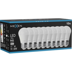 Mexen Nova 10x LED крушка E27, G45, 9W, Неутрална - 4000K, 945 lm - L101-E27-0940-01x10 (L101-E27-0940-01x10)