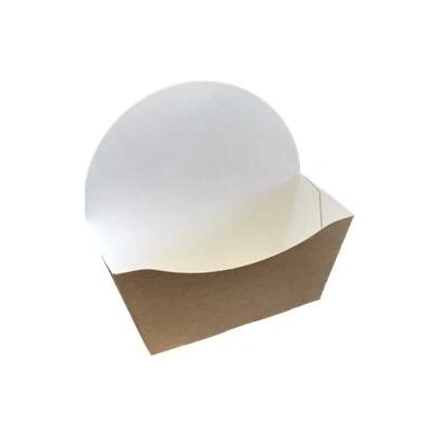 ECOFOL Papírová kapsa na bagel 120x46x60/120 mm hnědá bal/50 ks