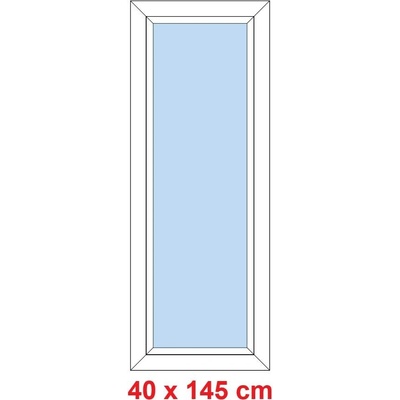 Soft Plastové okno 400 x 1500 mm FIX neotevíravé Bílá