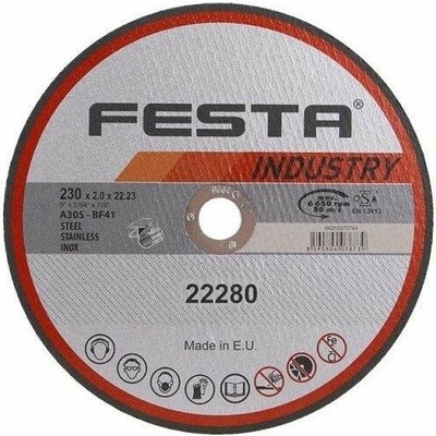 Kotouč řezný INDUSTRY na kov 230x2x22.2, Festa