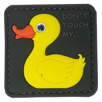 PVC nášivka Don't touch my…, žlutá, ARMED PATCHES – Zboží Mobilmania