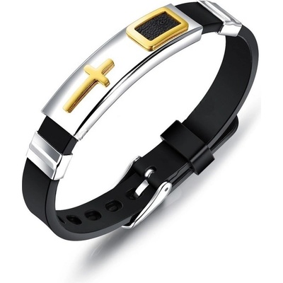 Naky Pryžový náramek s křížkem Garcia N1435