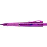 Faber-Castell Химикалка, 0, 34 мм, с бутон, цвят на корпуса фуксия, FABER-CASTELL "Poly Ball View Aurora", синя (145768)