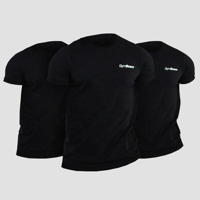 GymBeam tričko Basic 3Pack Black