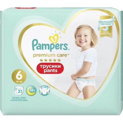 Pampers pants бебешки гащи, номер 6, 31 броя