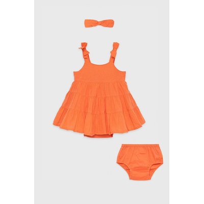 Gap Детска рокля gap в оранжево къс модел разкроен модел (838351.baby.girl)
