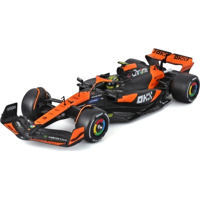Bburago McLaren F1 Team MCL38 2024 4 Norris hard case 1:24